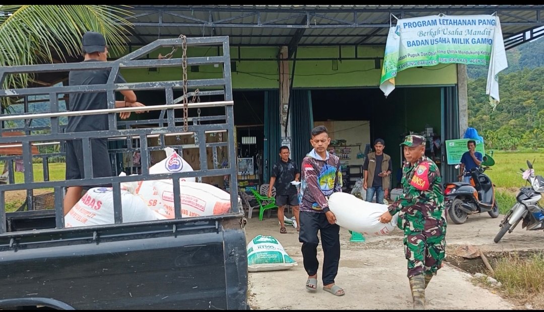 Kodim 0107/Aceh Selatan dan Bulog Serap Gabah di Pasie Raja