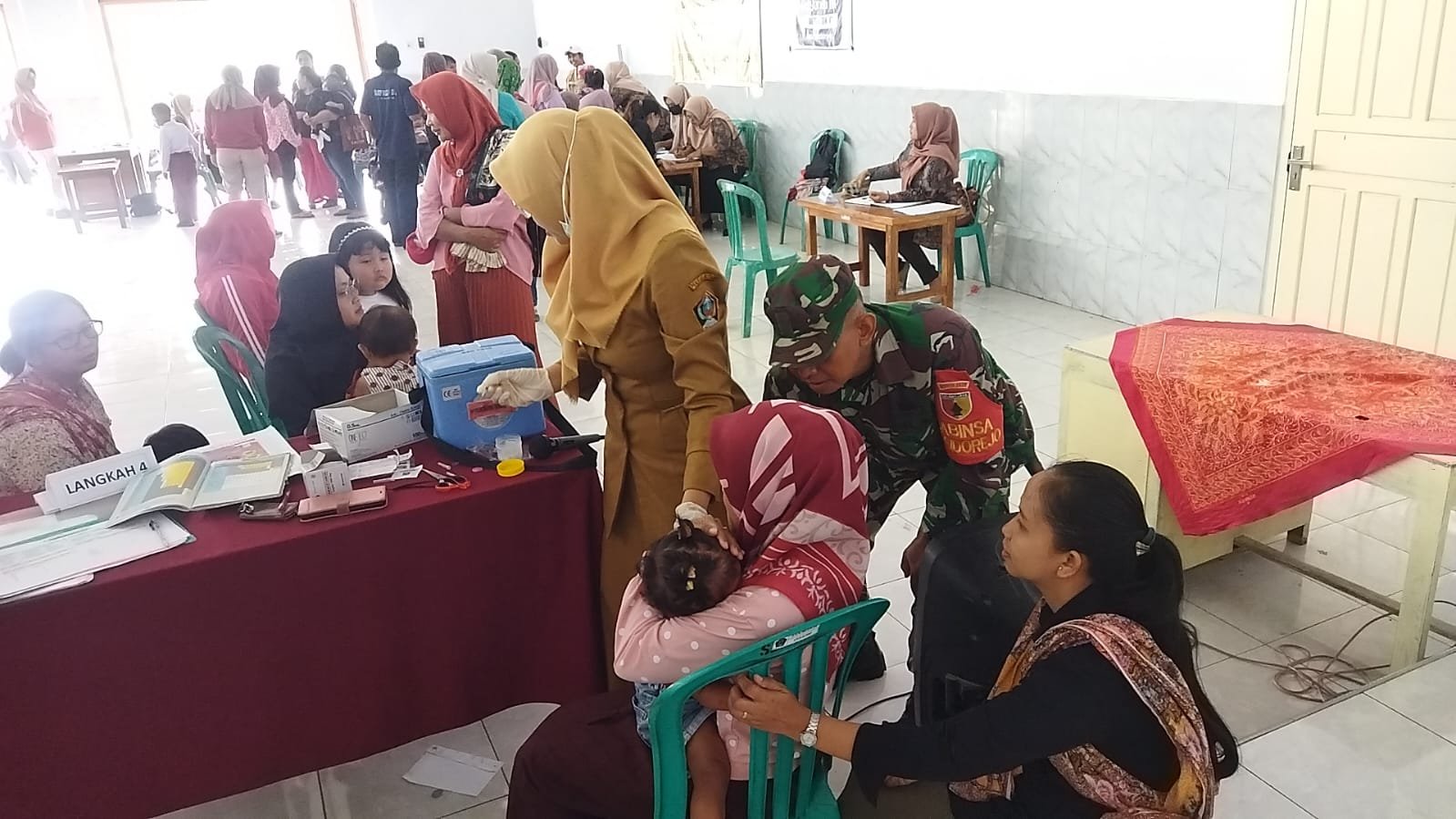 Kegiatan Posyandu Balita Dampingi Babinsa Sumberurip