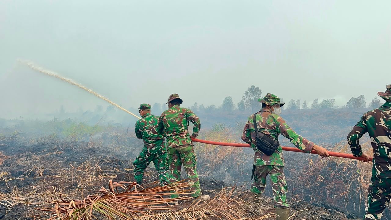 Operasi Padam Karhutla di Ketapang Dipimpin Dandim 1203/Ketapang