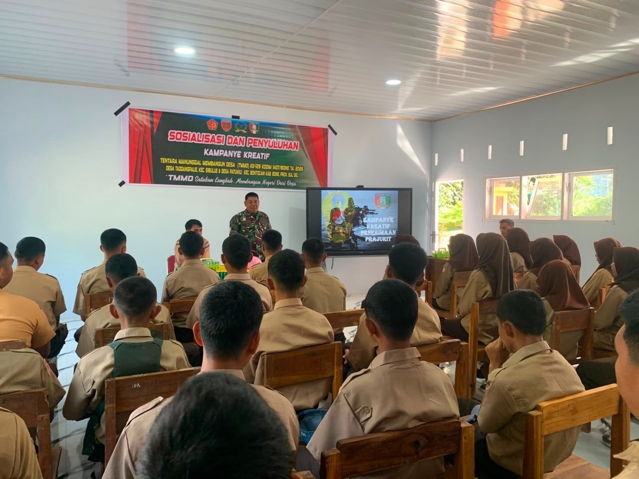 Sosialisasi Kampanye Kreatif TMMD Hadir di Patukku