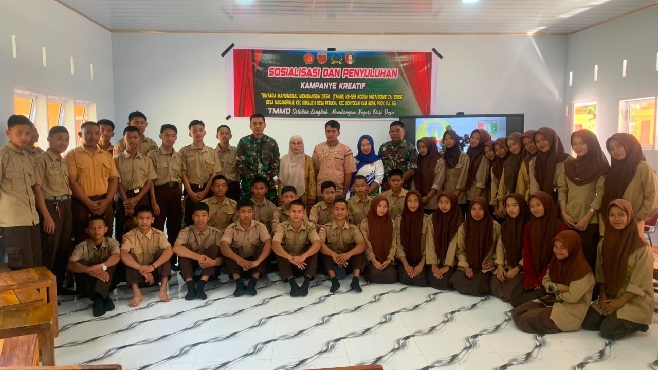 Patukku Sambut Edukasi untuk Pelajar dalam Kegiatan TMMD