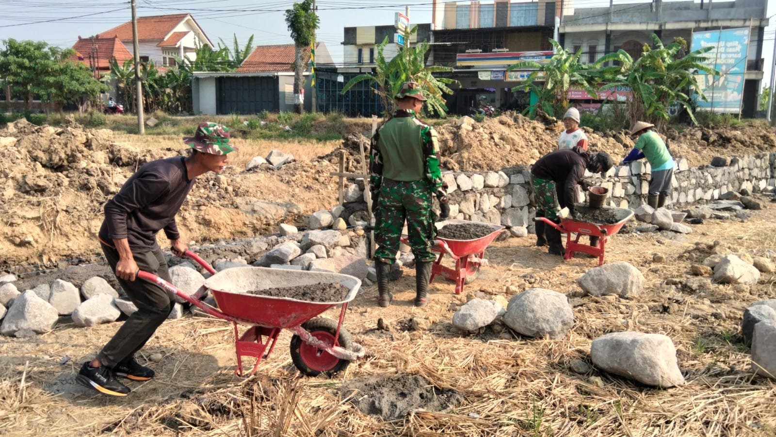 Talud di Lokasi TMMD Parangjoro Jadi Simbol Kebersamaan