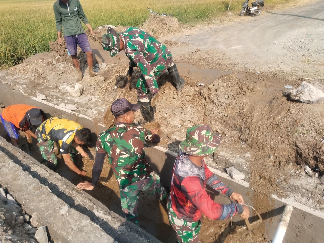 Distribusi Air Normal Kembali setelah Pembersihan Irigasi