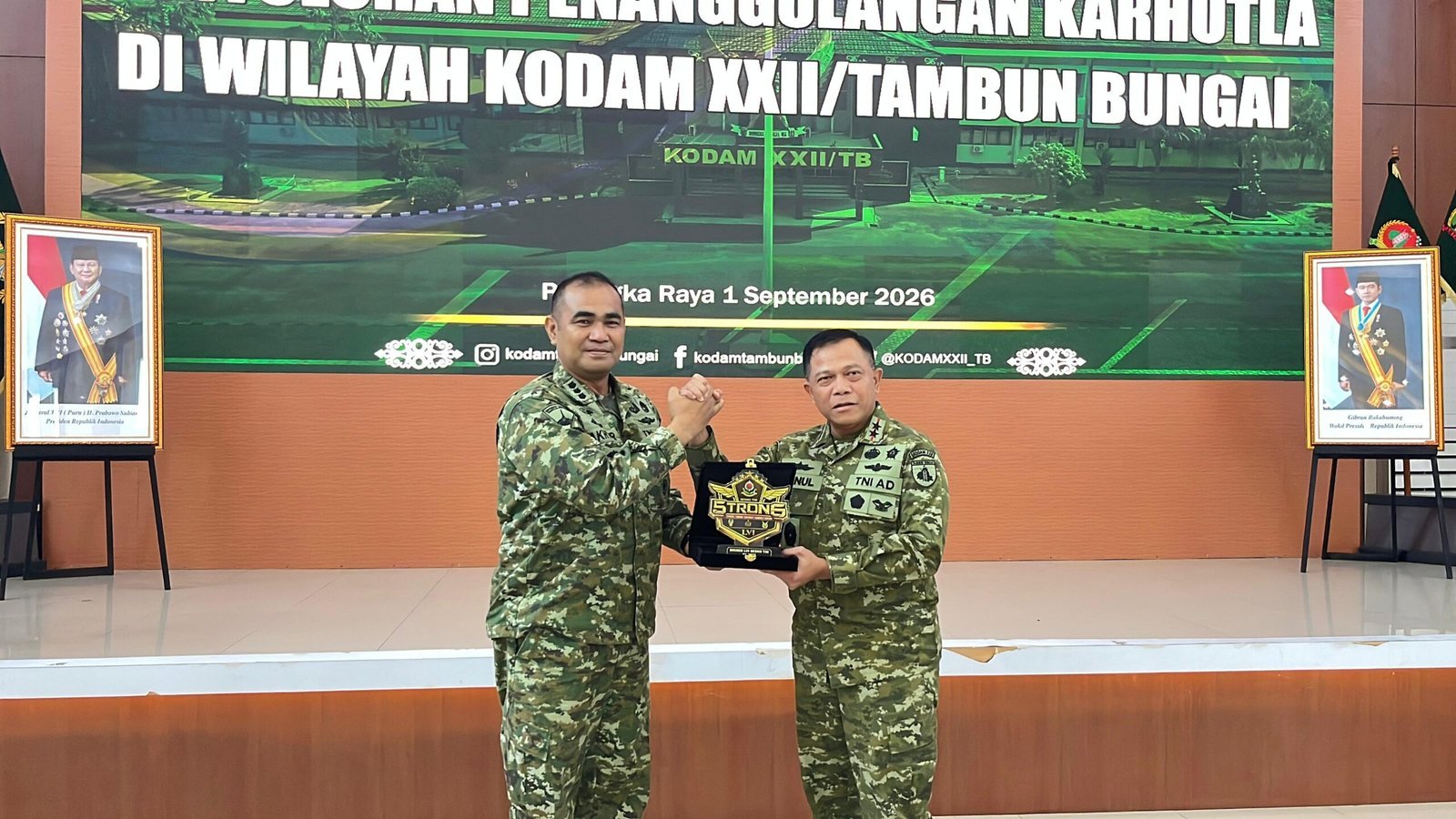 Arahan Pangdam XXII/Tambun Bungai Jadi Modal Pasis Sesko TNI LVI dalam Penyuluhan Karhutla Kalteng